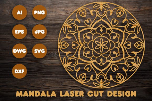 3D Circle Mandala SVG Files for Cricut: Intricate Laser Cut Designs
