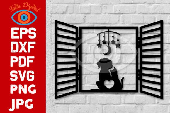 Cat and Dog Lover Wall Art Decor: A Digital Design Asset