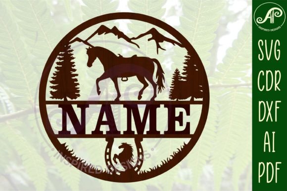 Create a Custom Horse Name Sign SVG Cut File