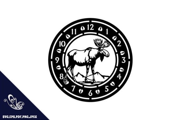 Create Stunning Decor with a Moose Clock Cutting Template