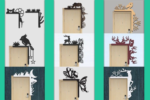 Door Corner Laser Cut SVG: Intricate Art for Your Projects