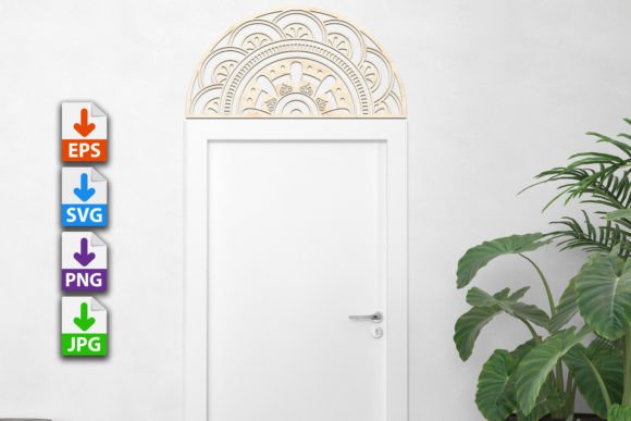 Door Mandala V1: Intricate Patterns for Creative Projects