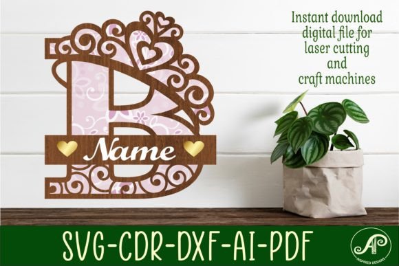 Elegant Crown Capital Monogram Letter B SVG