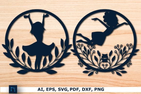 Enchanting Fairy Floral Decor SVG for Layered Crafts
