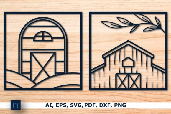 Farmhouse Wall Decor Laser-cut SVG Set