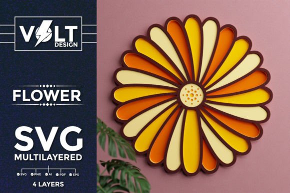 Flower 3d Multilayered SVG Cut Files for Stunning Crafts